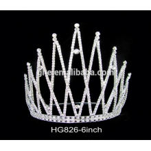 Coroa em forma de decoração coroa de cristal e tiara tiara casamento bridal pente tiara coroas de cristal tiaras para casamento